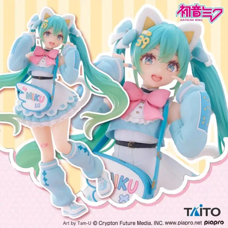Genuine Original In Stock Taito Fancy Ver Hatsune Miku Fashion Figure Anime Figure Model Collector Figurine Toys for Children