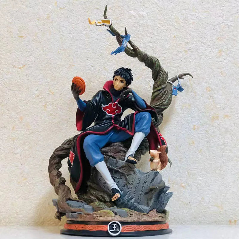 NARUTO Uchiha Obito Action Figure GK PVC Anime 31cm Collection Doll Ornament Akatsuki Tobi Replaceable Parts Statue Model Toys