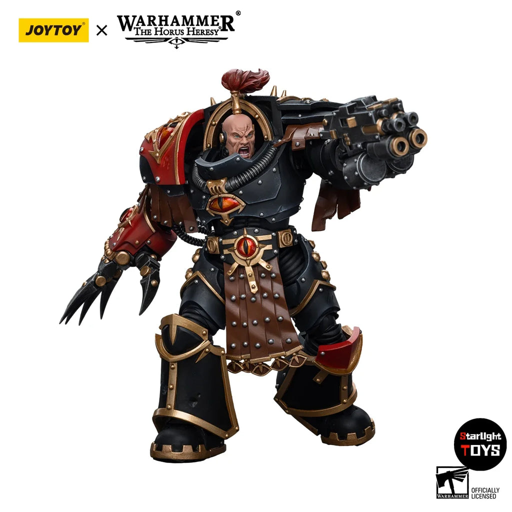 JOYTOY 1/18 Action Figure Warhammer 40K Sons of Horus Ezekyle Abaddon First Captain of The XVith Legion Model Toy Gifts