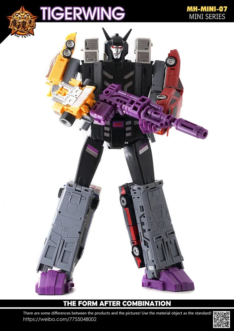 Transformation 5IN1 MHZ MH-MINI-07 Mini07 Mini-07 TOYS TIGERWING Motormaster Menasor Breakdown Wildrider Action Figure