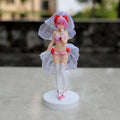 BANDAI 25CM Rem Anime Figure Re:Zero kara Hajimeru Isekai Seikatsu Kawaii Ram Crystal Wedding Dress Model PVC Doll Toys