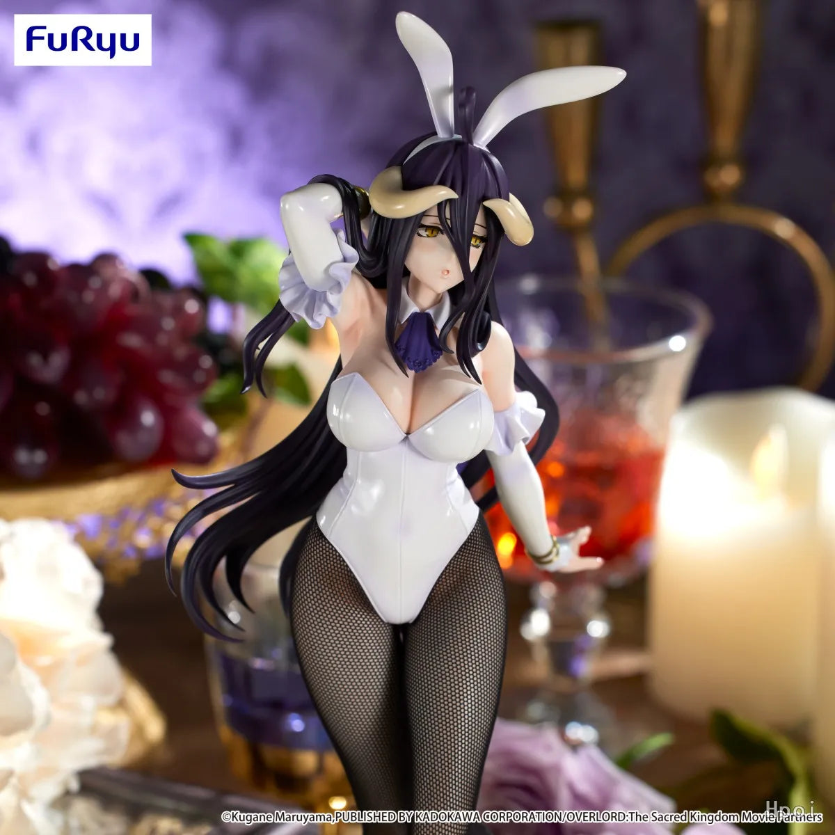 In Stock Original FuRyu BiCute Bunnies OVERLORD Albedo White Figure Model Ornament