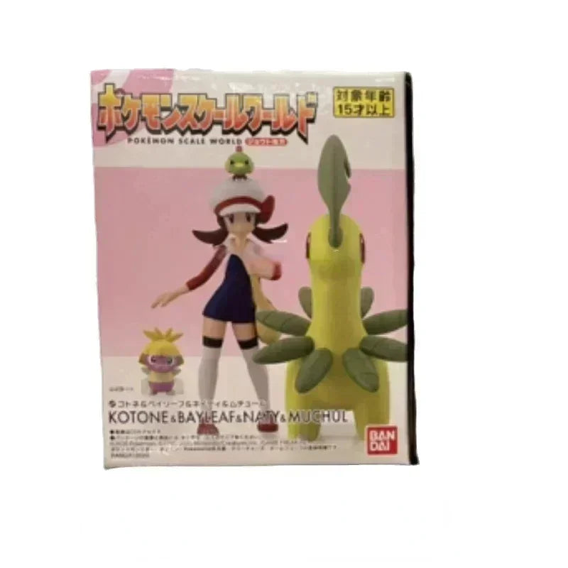 Bandai Original Scale World POKEMON Johto Region Kotone Endivie Silber Karnimani Jens Celebi Anime Figuren Spielzeug für Kinder Geschenk
