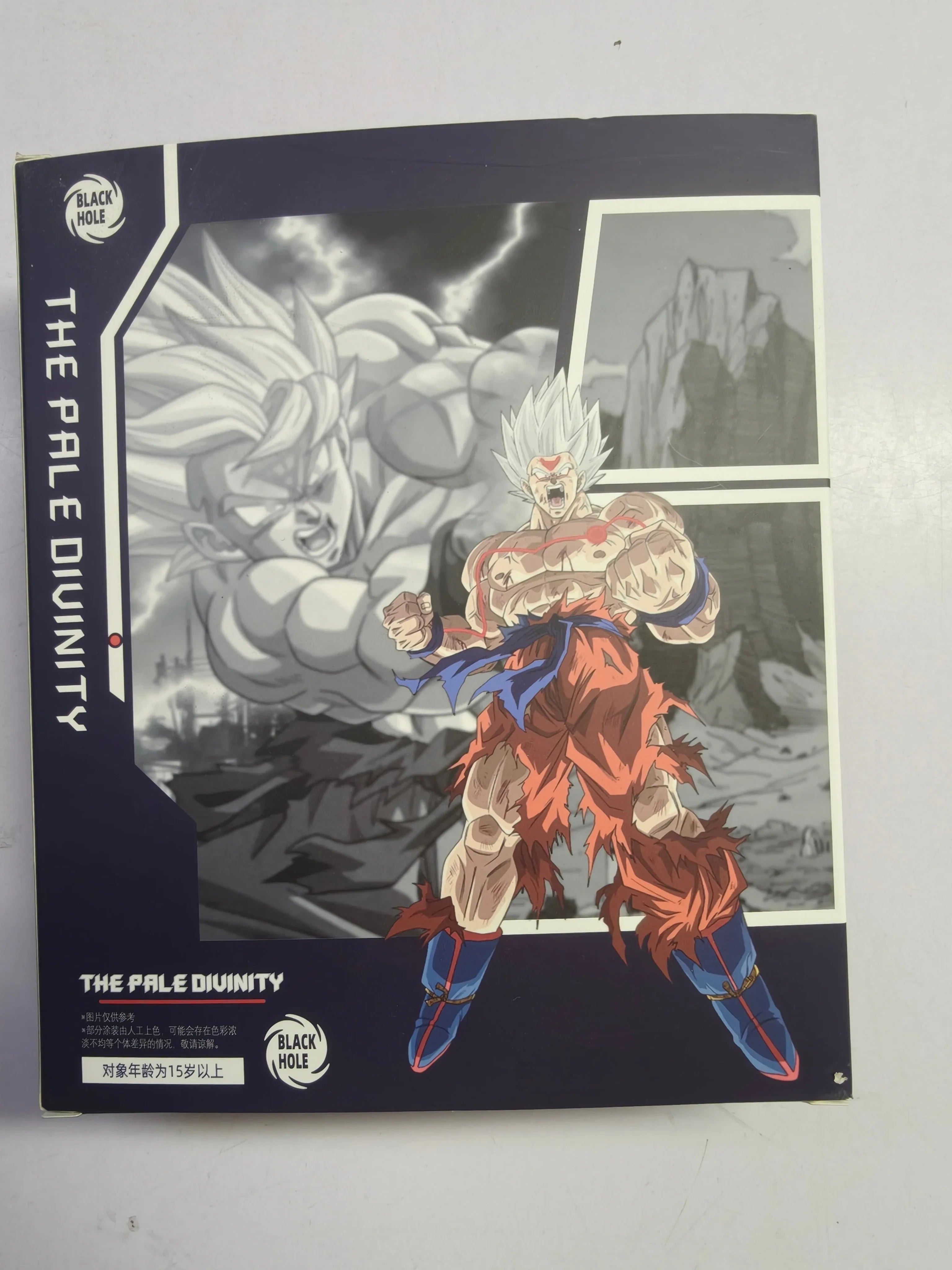 Black Hole Toys Studio Dragon Ball Son Goku Action Figure White God Pvc Upper Body Plainface Carving SHF Accessory Kit Toy Gift