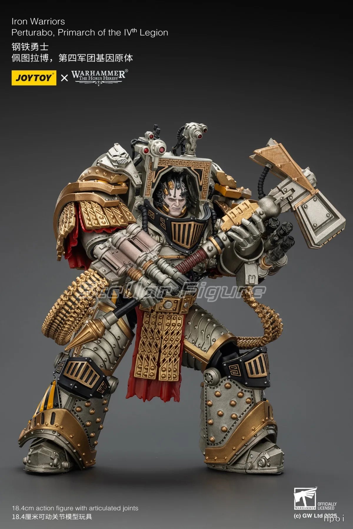 【SF】JOYTOY 1/18 Action Figure Lron Warriors Perturabo Primarch of The Lvn Legion Model Toys Gifts Collection Ornaments