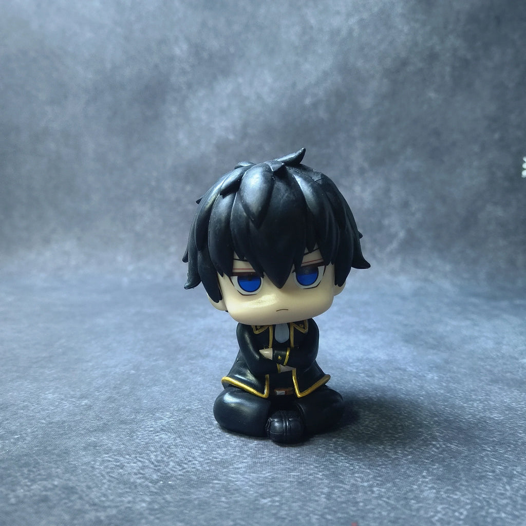 Anime Look Up Hijikata Toshiro Figures 10cm Gintama Sakata Gintoki Action Figures Q Version Cute Collection Ornament Toys Gifts
