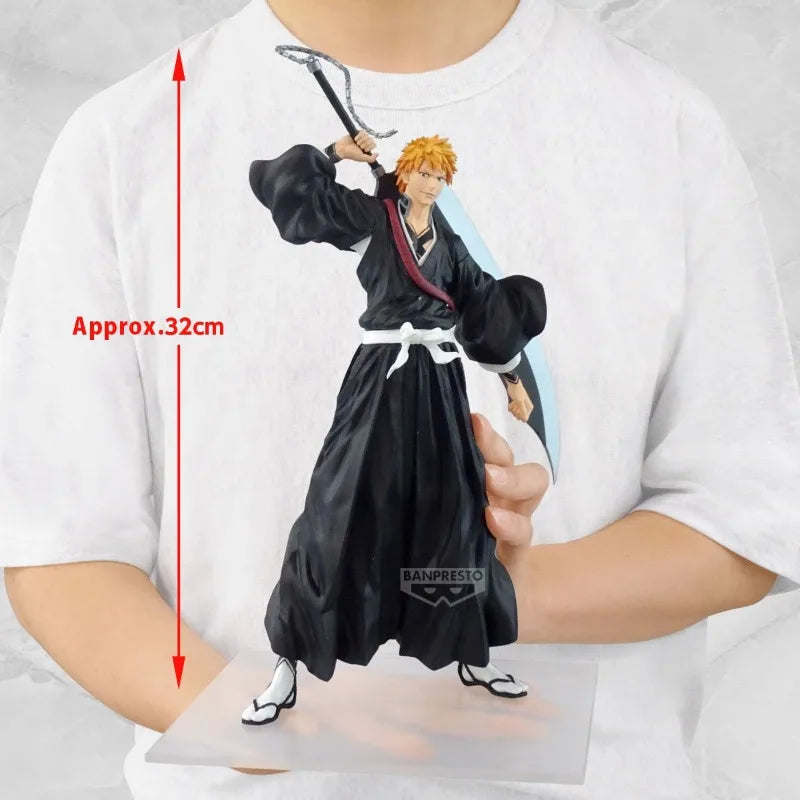 Bandai Genuine BANPRESTO Grandista BLEACH Kurosaki Ichigo Anime Action Figure Collectible Model Toys Ornaments Gift Children Kid