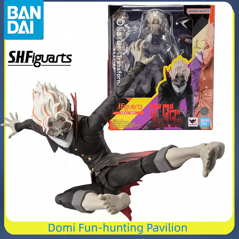 BANDAI Original SHF Anime Figure Dandadan Takakura Ken Joint Movable Model Action Collectible Toys Gift for Kids Ornaments