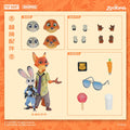 In Stock GONG 2025 Zootopia Nick Movable Cloth Figure Genuine Anime Peripheral Judy Action Figure Set Collectible Ornament Toys