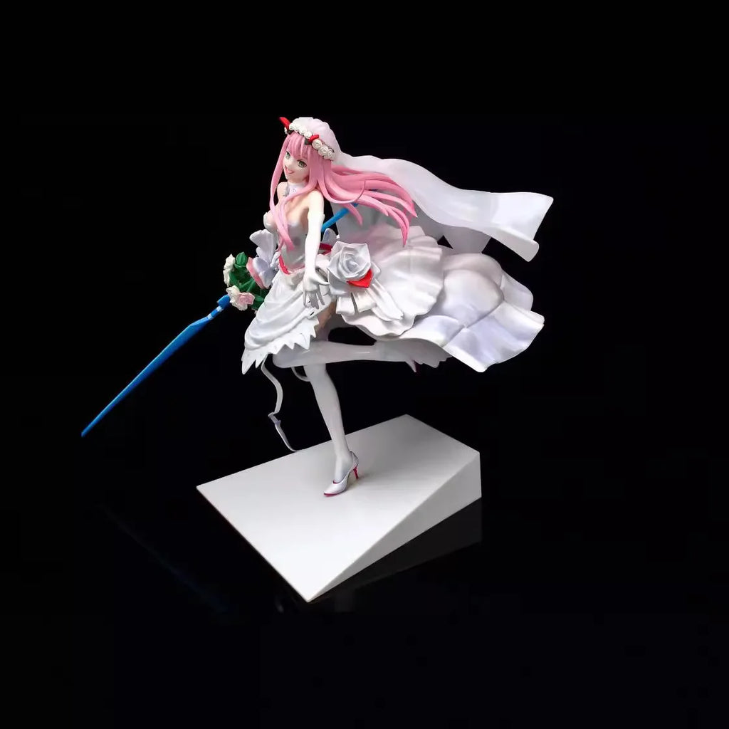 Darling In The Franxx Zero Two Wedding Dress Ver Anime Figure Model Collectible Statue Boxed For Anime Fans Desktop Display