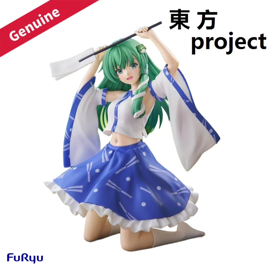 Original Genuine FuRyu Prepainted Noodle Stopper Figure Touhou Project Kotiya Sanae Anime Character Model Figure Decoration Gift