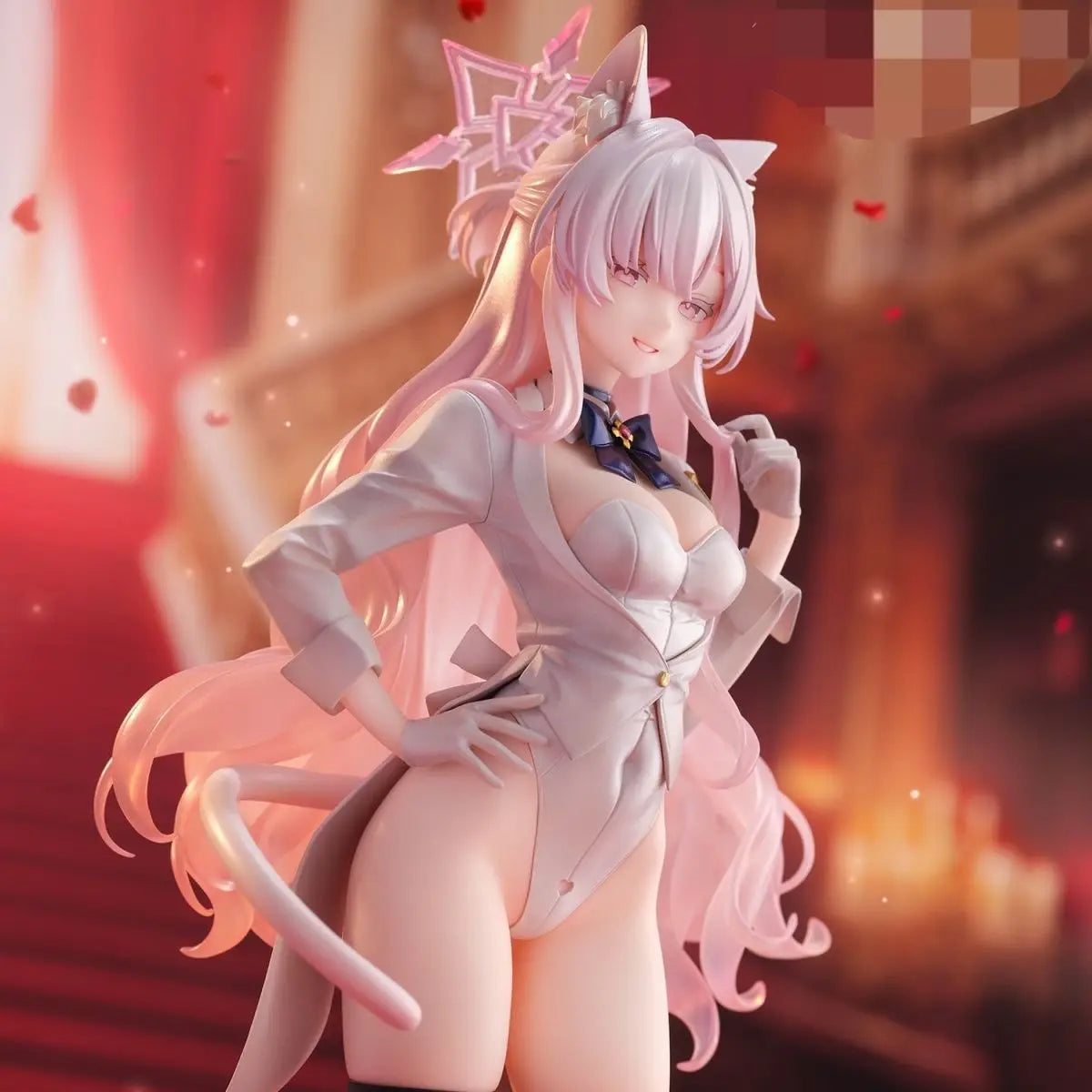 Blue Archive Anime Figure Akira Kiyosumi Figurine Cat Ear Shape Kawaii Girl Statue Room Deoration Doll Collection Birthday Gifts