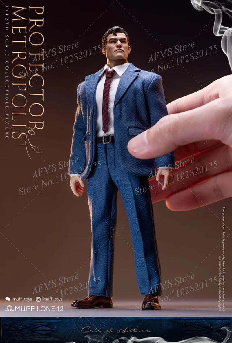 IN STOCK MUFF TOYS 1/12 Scale Collectible Figure Superman Clark Kent Guardians Of Metropolis Anime Hero 6Inch Men Soldier Model
