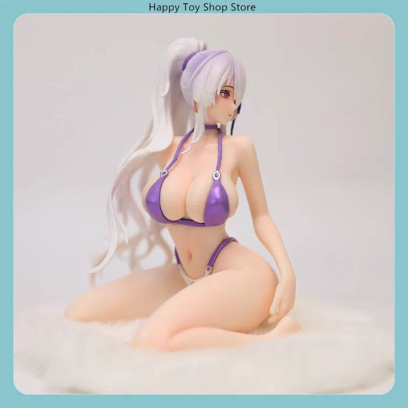 12.5cm Azur Lane Unzen Swimsuit Kneeling Pose Anime Figure Model Statue