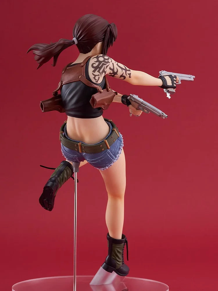 Original Anime Black Lagoon Revy Pop Up Parade L Size Action Figure Toys PVC Model Collection Figurine Doll Gift