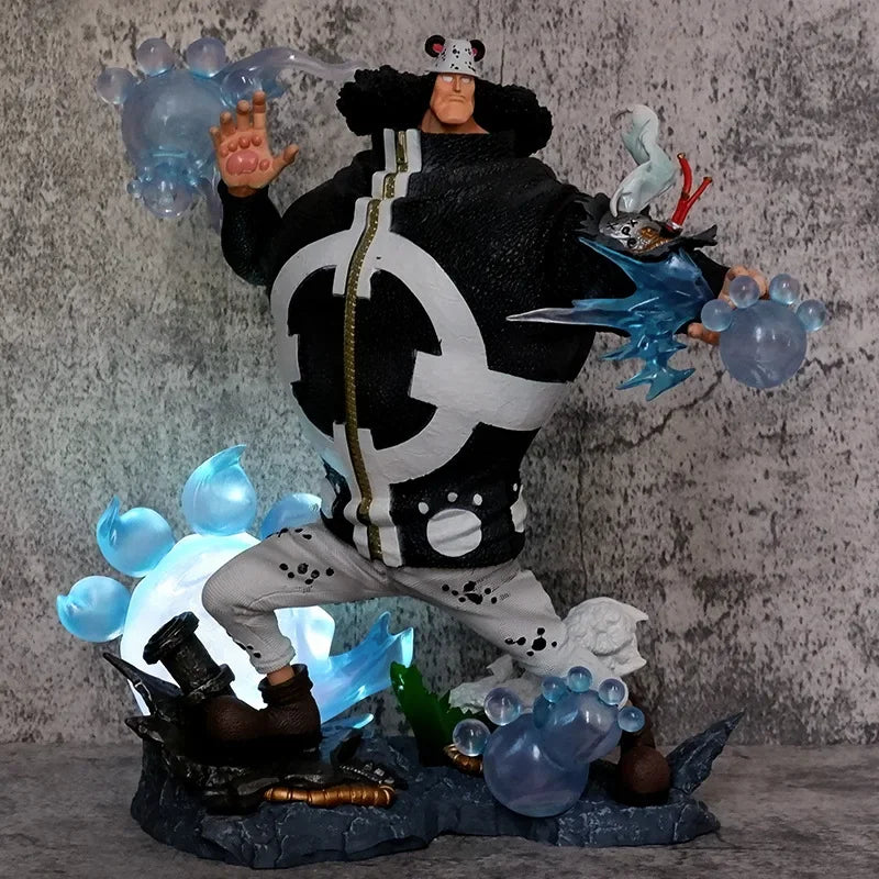32cm One Piece Anime Figure Bartholemew Kuma Exchangeable Hands Can Emit Light Collection Ornaments Decorat Model Doll Gift Toys