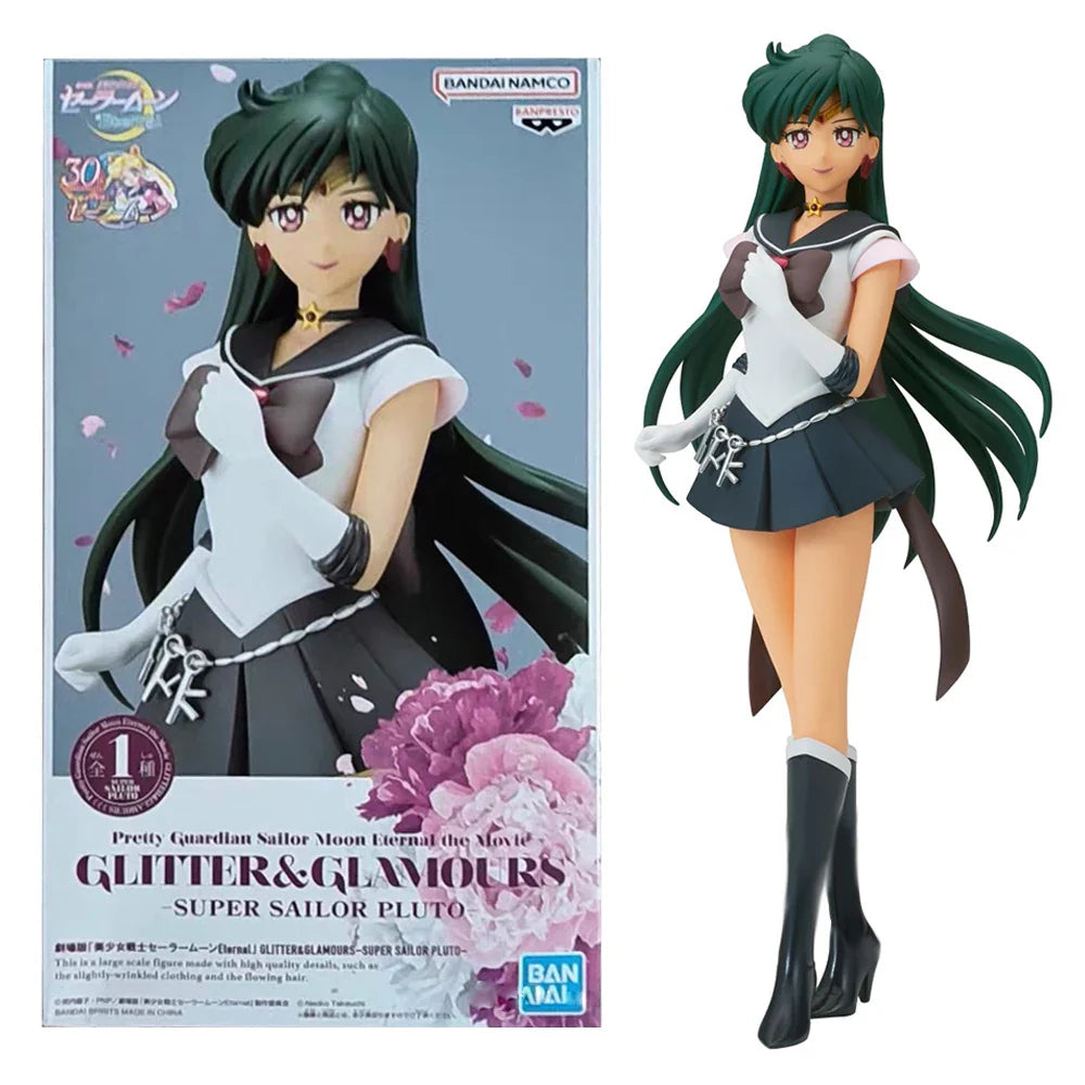 23CM Anime SAILOR MOON Meiou Setsuna Figur GLITTER&GLAMOURS Ver Tomoe Hotaru Modell Spielzeug Geschenk Kaiou Michiru Actionfigur Puppe