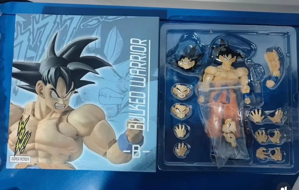 New-Hot Wow Super Action Studio 1/12 Dragon Ball Anime Figure Kaiouken Son Goku Action Figurine Collect Goku Model Toys Kid Gift