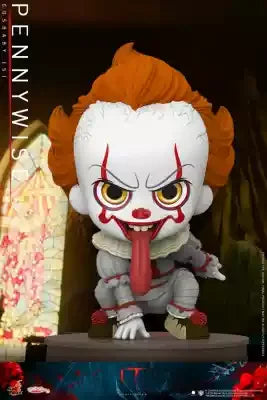 In Stock 100% Original Hottoys Cosbaby Pennywise It Movie Character Model Collection Artwork Q Version Doll Christmas Gifts Toys