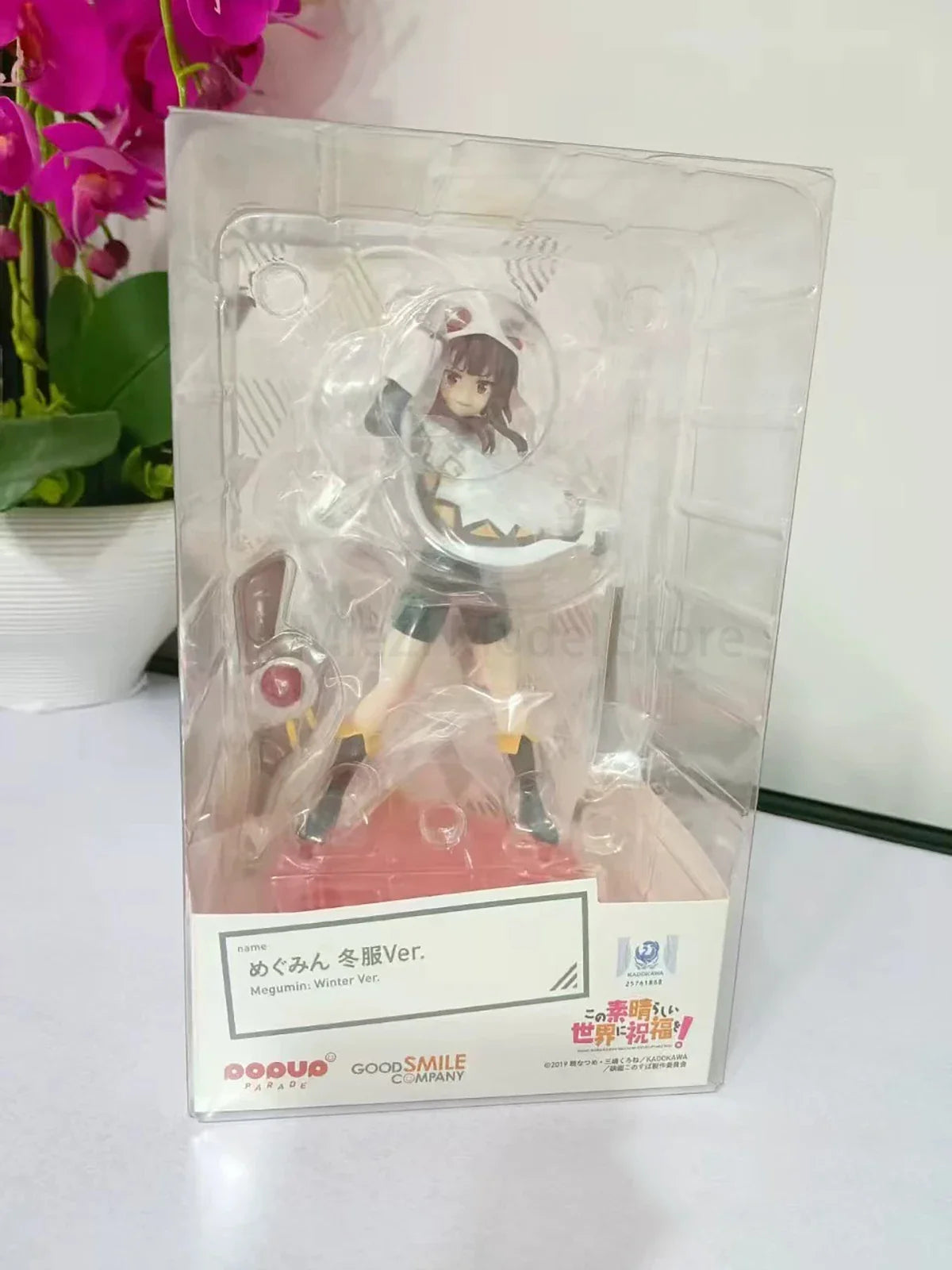 In Stock Genuine Good Smile Company Prepainted Pop Up Parade Kono Subarashii Sekai Ni Shukufuku O! Megumin Winter Ver. Gift Cute