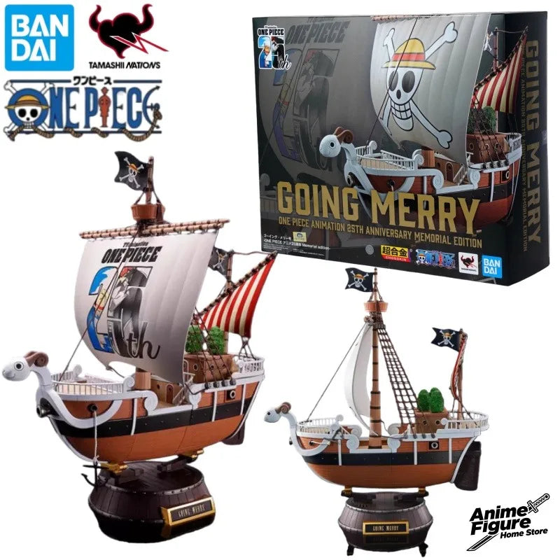 100%Original in Stock Bandai One Piece Superalloy Going Merry 25th Anniversary of Animation Anime Character Model Toy Collection