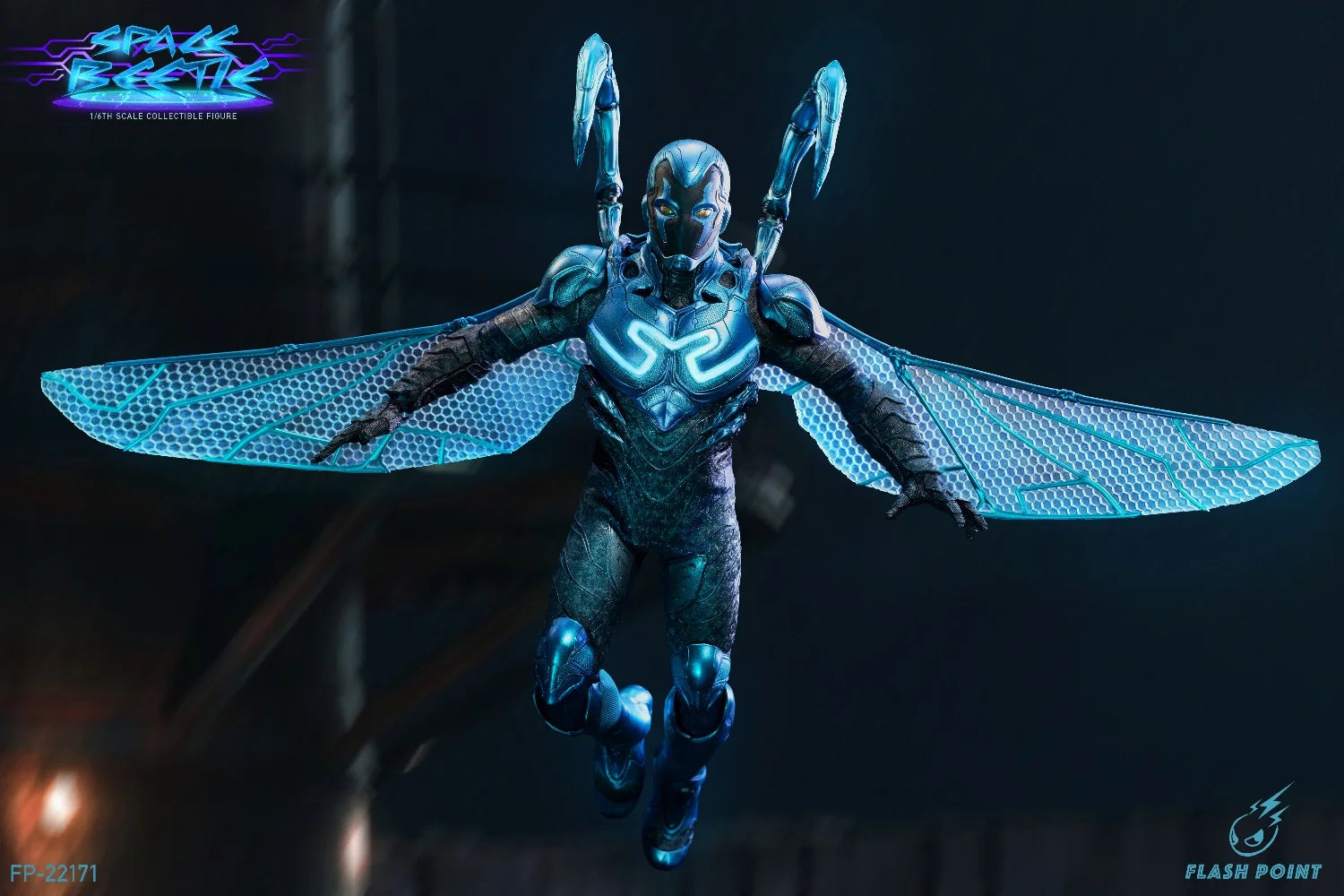 In Stock Flashpoint Studio FP-22171 1/6 Space Beetle Blue Beetle Action Figure Soldier