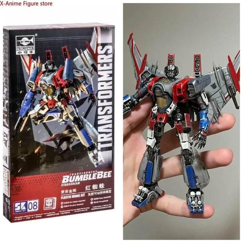 Spot Smart Kit SK02 Blitzwing SK08 Starscream TF6 Glue-free Transformation Toys Assembly Robot Anime Action Figures Movable Doll