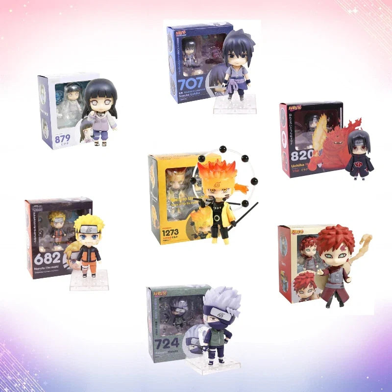 In Stock China made Hinata Hyuga #879 Action Figure Doll Q Version Figurine Model Toys Sakura Naruto Sasuke Kakashi Gaara
