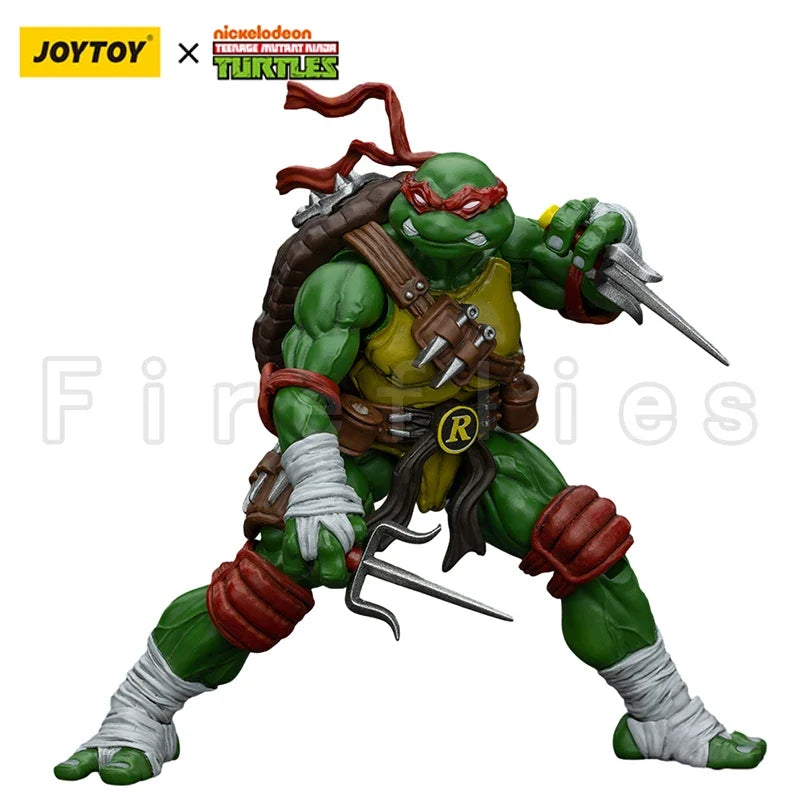 1/18 JOYTOY Action Figure Turtles Michelangelo Donatello Leonardo Raphael Re-issue Version Anime