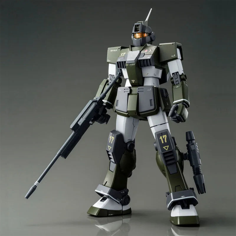 Bandai Original MG GM Sniper Custom RGM-79SC 1/100 Anime Action Figure Assembly Model Toys Ornaments Gifts For Children GUNDAM