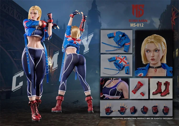【In stock】STARMAN 1/6 Female Agent-Blue Bee MS-012 Glue-encapsulated Action Figure Model Gift Collection