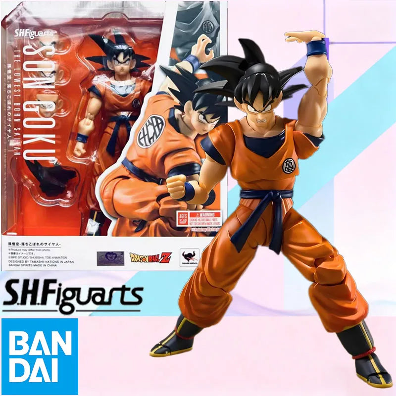 Brandneu Auf Lager BANDAI Originalverpackung Figuarts DRAGON BALL THE LOWEST BOAN SATYAN SON GOKU Actionfigur Modell Spielzeug Geschenk für Kinder