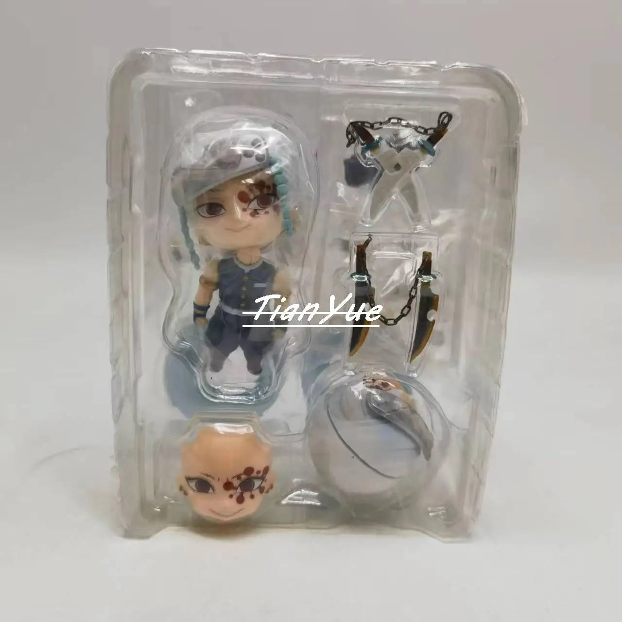 Anime Uzui Tengen 1830 cute version Movable Face Change Figure 10CM