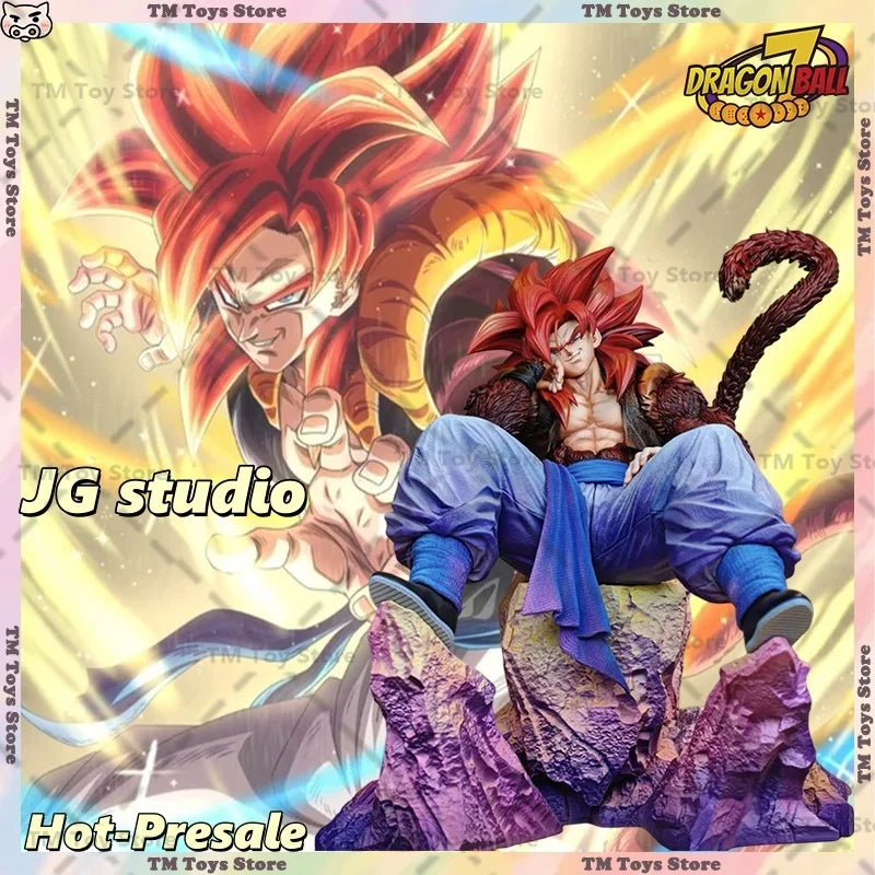 JG Studio Dragon Ball Gogeta Anime Figures 25cm SSJ4 Gogeta Figurine PVC Statue Desktop Ornament Collection Model Toys Gifts New