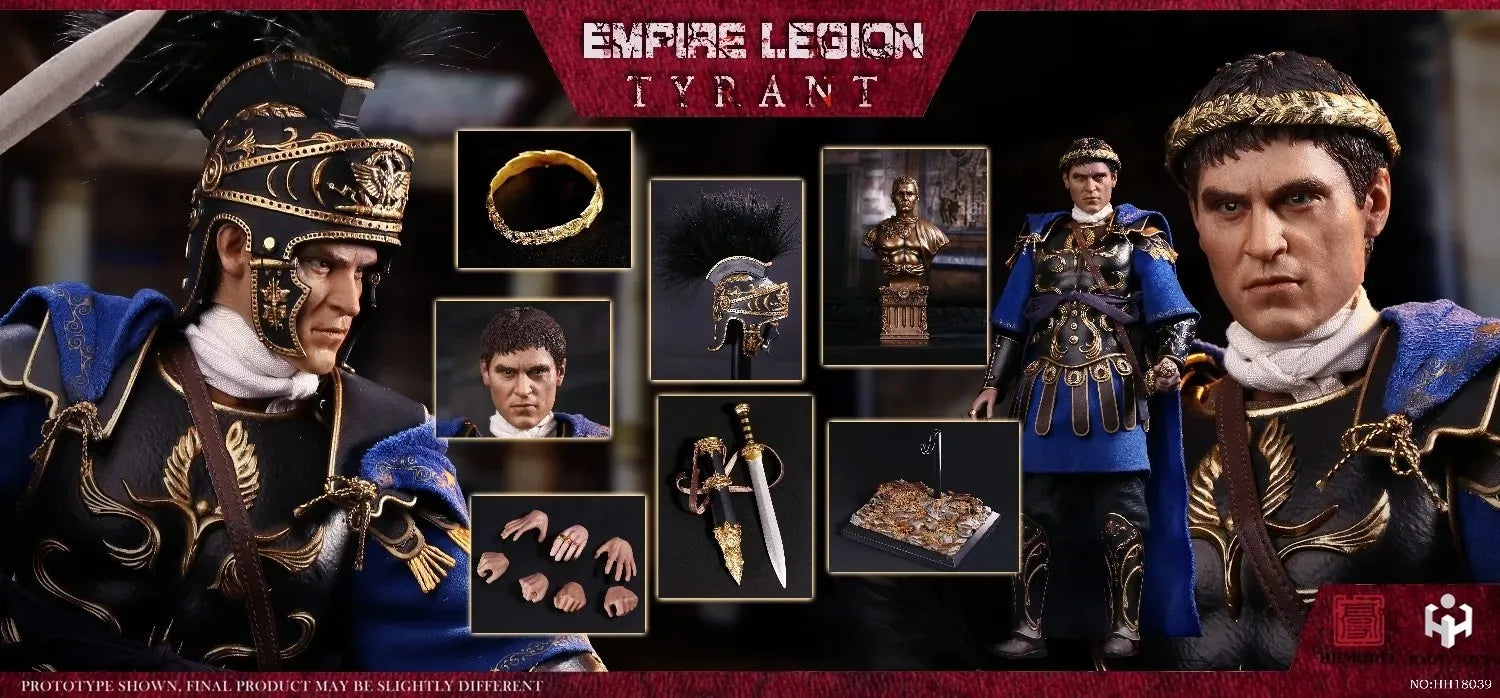 【Auf Lager】HHmodel HaoYuTOYS HH18039 Imperiale Legion Tyrann Schwarz Gold Deluxe Edition 1/6 Actionfigur Modell-Sammlung