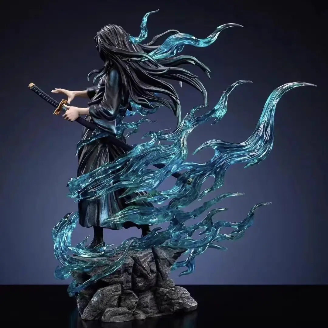 Muichiro Tokito Sun-pillar Demon Slayer Animefigurine 9.84Inch/25cm PVC can be move be Favorites Combat stance Toys Gifts