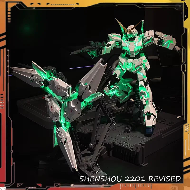 SS Model 2201 KO MGEX Unicorn Fighter Revised Version Action Figure 1/100 Assembly Model Kit Room Decor Birthday Gift
