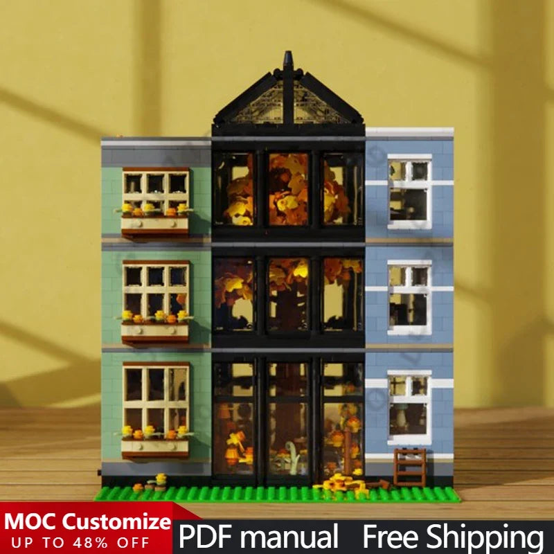 3762 PCS Building Brick Autumn Arboretum MOC Customize Modular Building Block Educational Popular Design DIY Holiday Toy Gifts