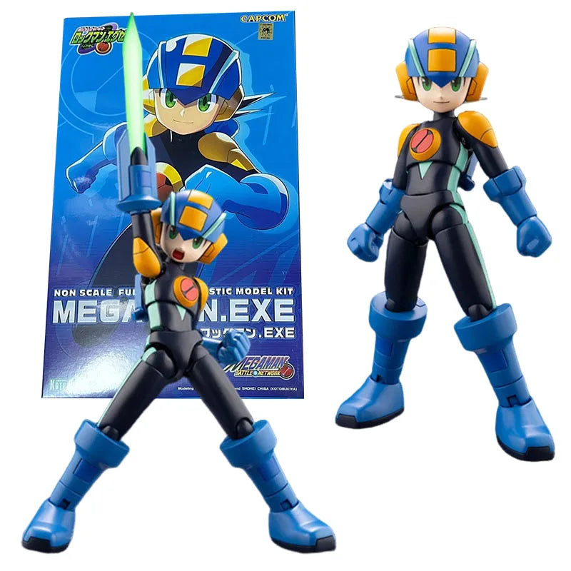 Kotobukiya Rockman Model Kit Mega Man EXE Anime Figure Building Kit Collectibles Model Action Figures Toys For Boys Gift