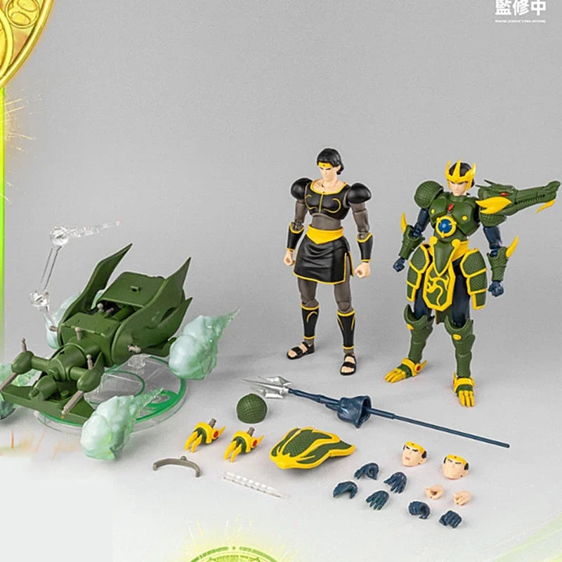 Yolopark AMK PRO X Serie Tenkuu Senki Shurato Der König Ryu Ryoma Shakti-Rüstung Drache Naga Metall-Rüstung mit Objekt-Actionfigur
