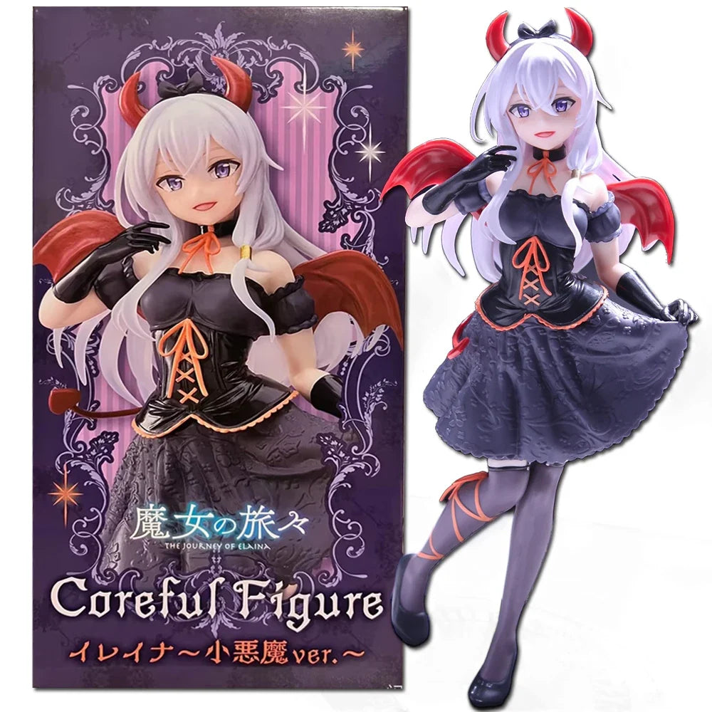 20CM Anime Wandering Witch: The Journey Elaina Figure PVC Standing Sakura Demon Irena Model Toys Desktop Ornaments Gifts