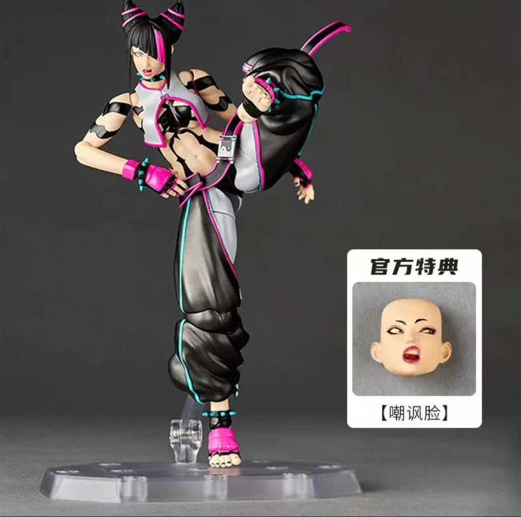 In Stock Kaiyodo Rinsen Technology Amazing Yamaguchi Style Street Fighter Juri Action Figure Toy Collection Gift