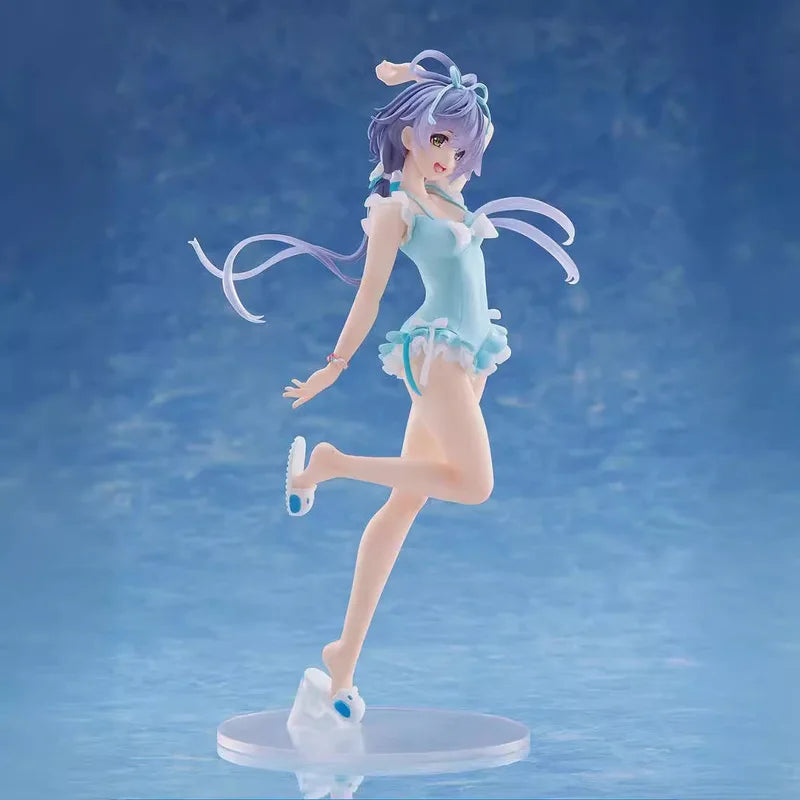 Cartoon Cute Girls Swimwear Summer Scenery Handmade Model Ornament Kawaii Desktop Collection Small Gift For Birthday