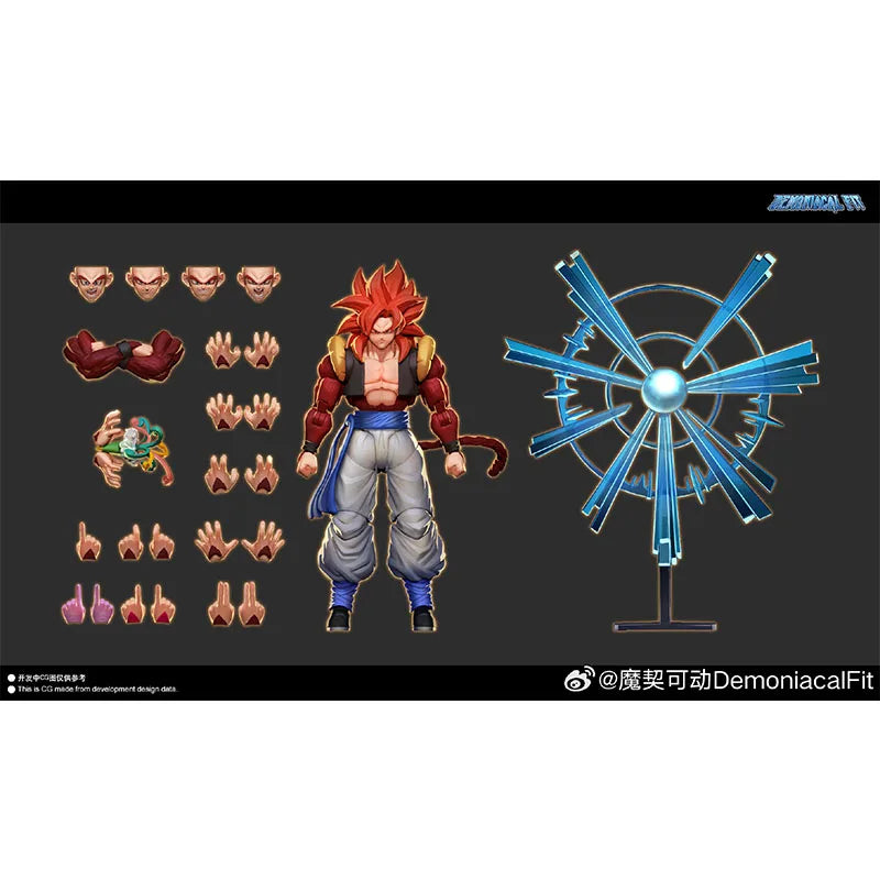 Demoniacal Fit Gogeta Figure Dragon Ball GT Super Saiyan 4 Gogeta 3.0 Anime Action Figures Figurine Model Toys Gifts