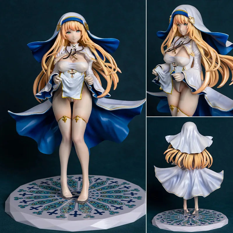 26cm Sister Charlotte In Sacred White Japanese Cartoon Figures Game Models Statue Girl Models Boys Collectible Ornament Doll Toy