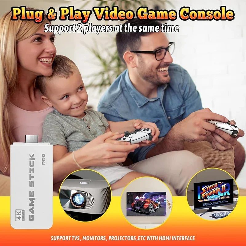 M15 4K Video Game Console Game Stick Retro Handheld Game Player Plus Built-in 3/40000 Games For GBA/SFC/Arcade Game Boy Gift
