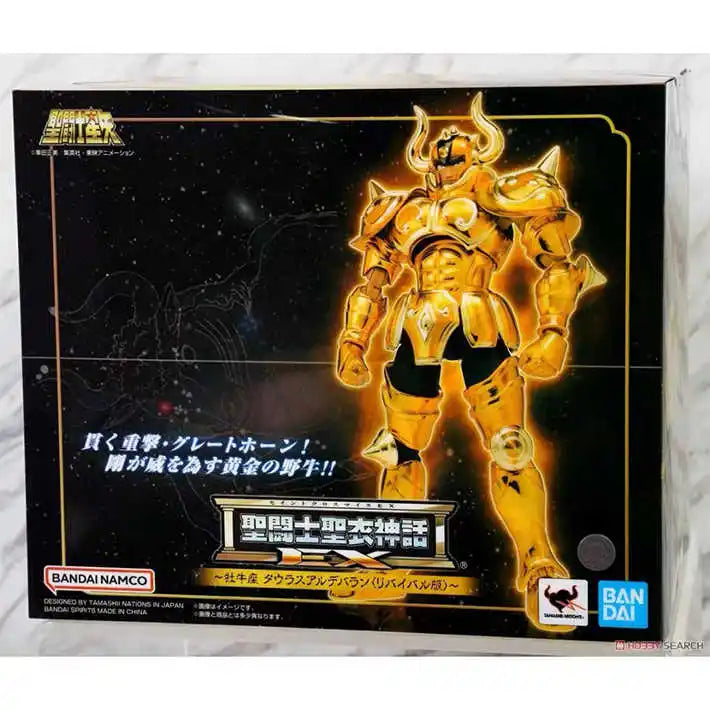 Bandai Saint Cloth Myth EX Taurus Aldebaran Revival Ver.Anime Figure Action Model Collectible Toys Gift for Boy Anime Series