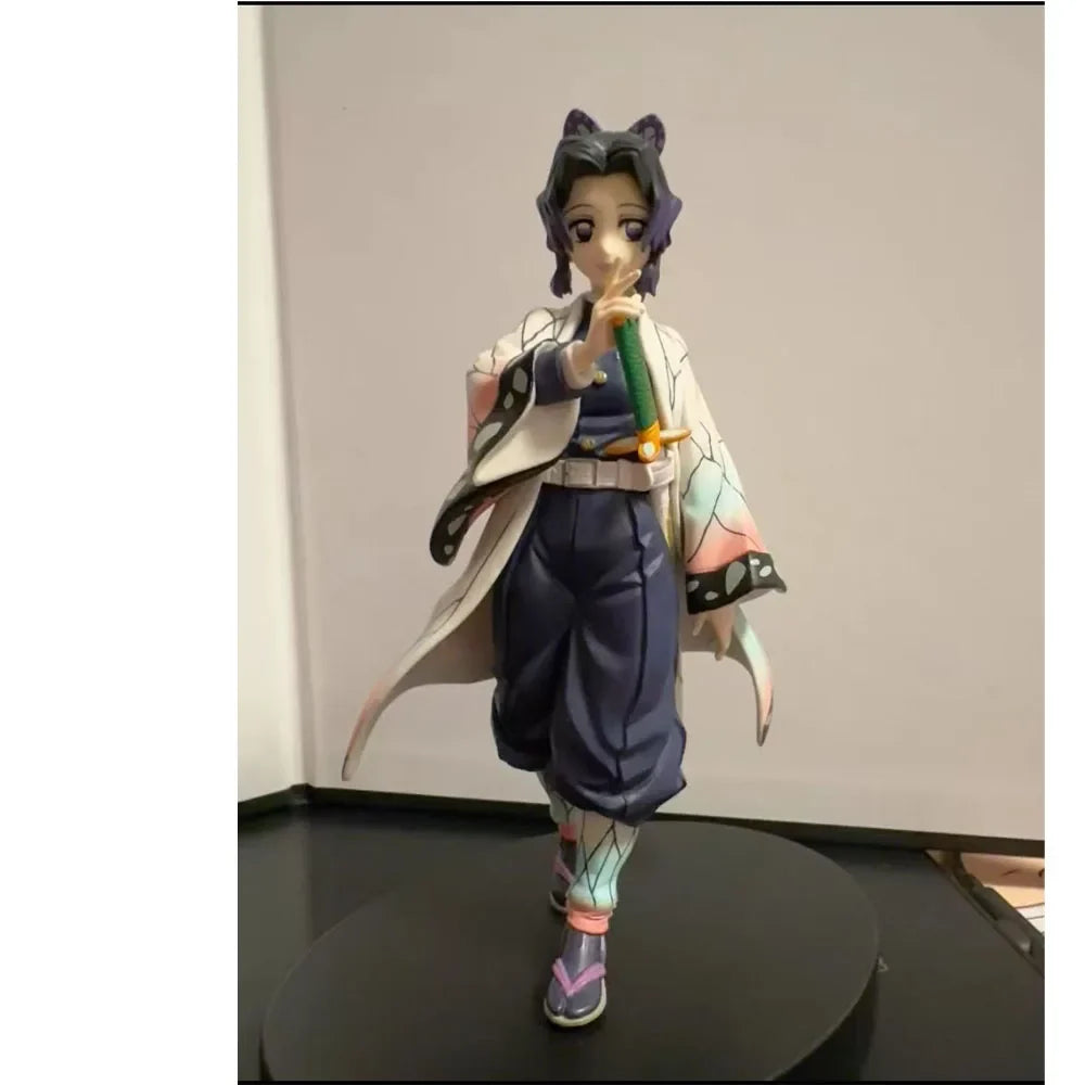 14CM Shinobu Kocho Figure Demon Slayer: Kimetsu No Yaiba Anime Cute Tabletop Decoration Model Toy Gift Collection Ornaments PVC