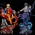 23cm Naruto Anime Action Figure - Uzumaki Naruto & Uchiha Sasuke PVC Statue Desktop Ornament Collectible Model Toy Gift