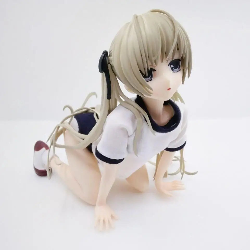 New 12CM Anime Yosuga no Sora Kasugano Sora gym outfit kneeling position Figure Kawaii PVC Model Toys Doll Ornaments Gifts